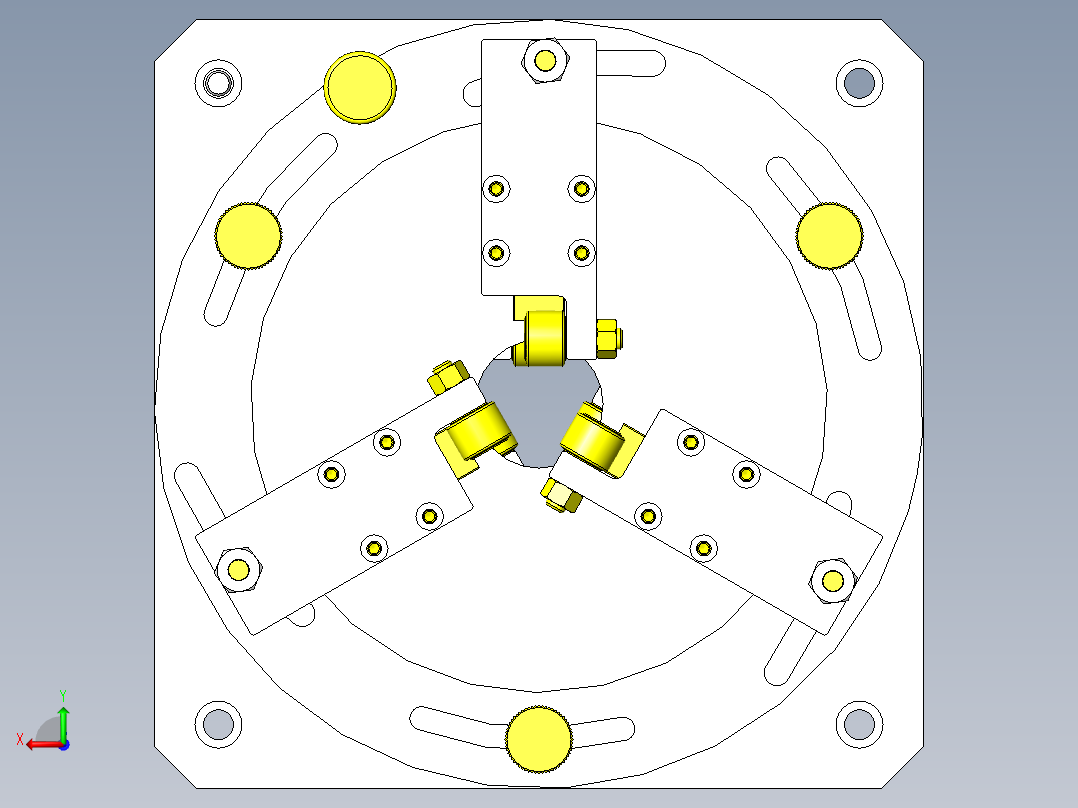 软管导向组件后视图