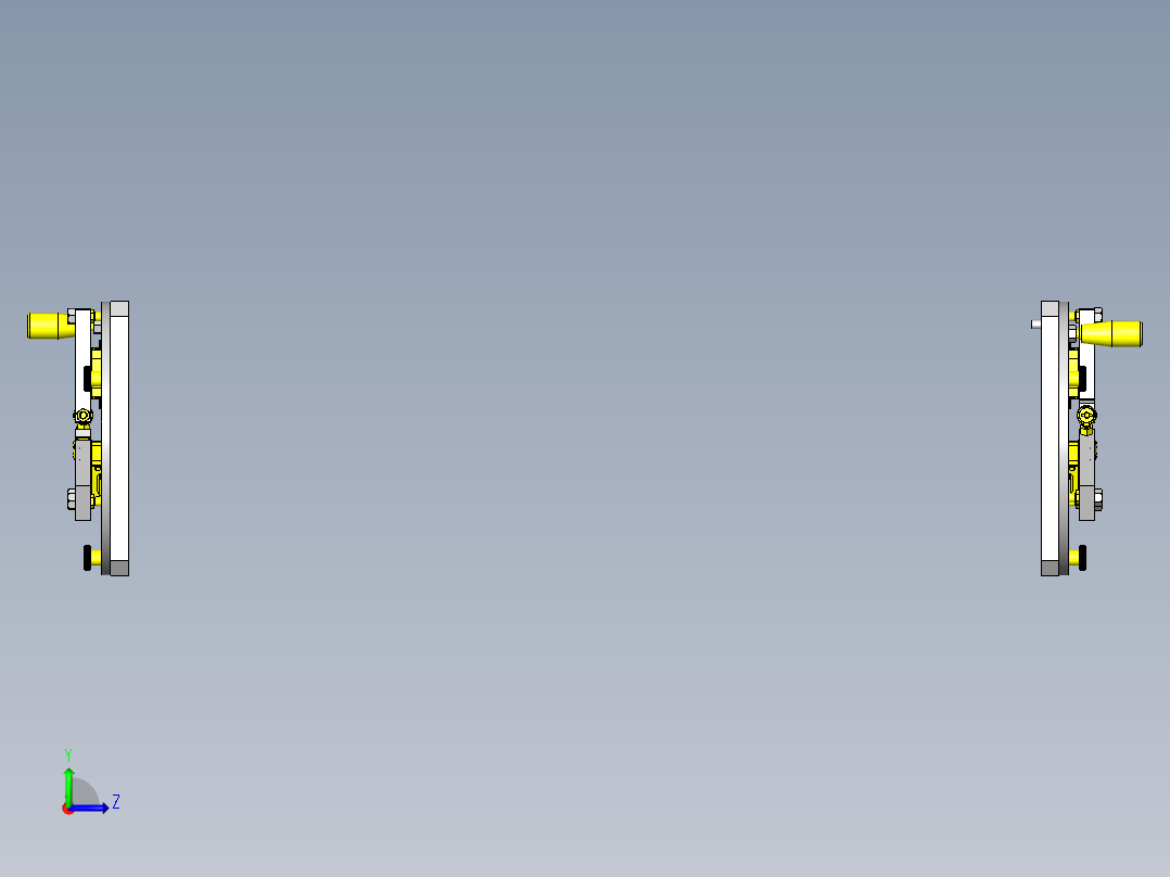 软管导向组件左视图