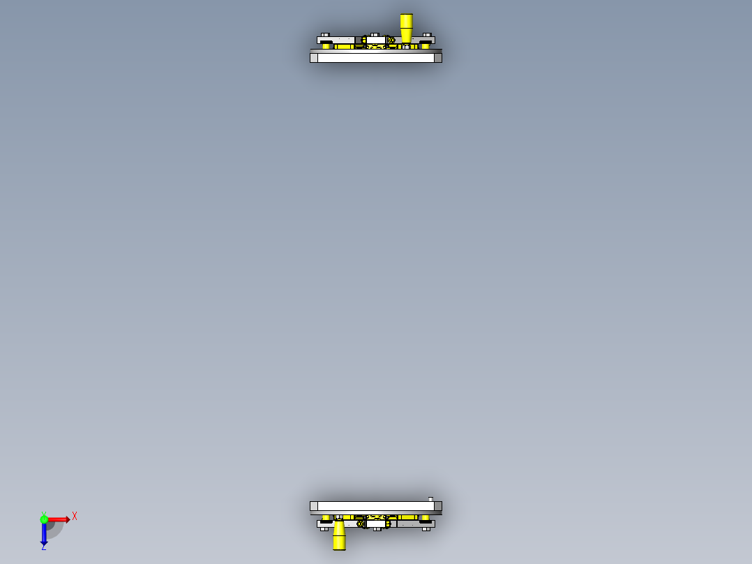 软管导向组件俯视图