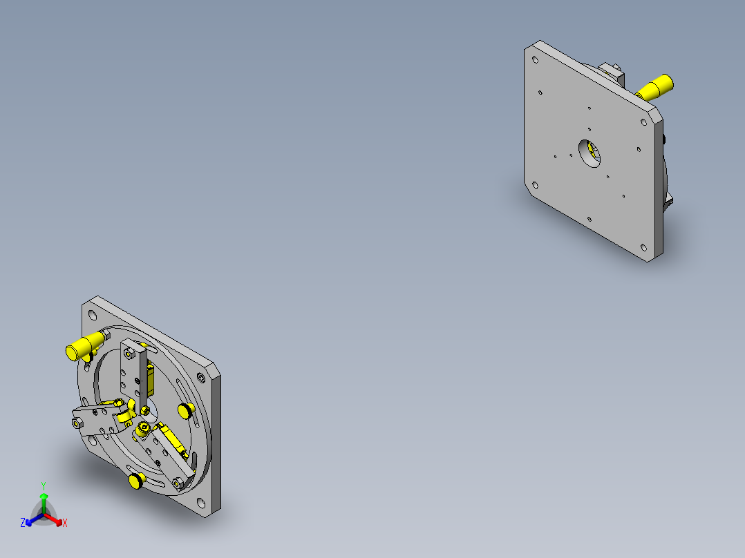 软管导向组件正等轴测图