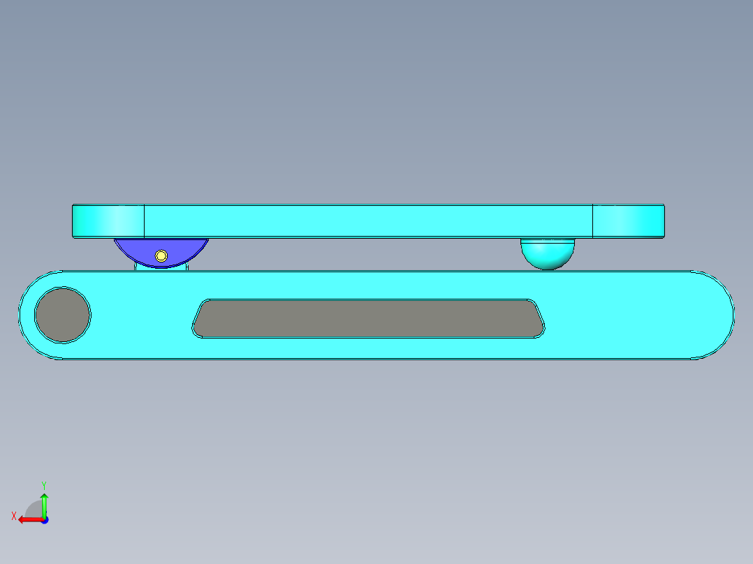 蓝色的mp3模型后视图