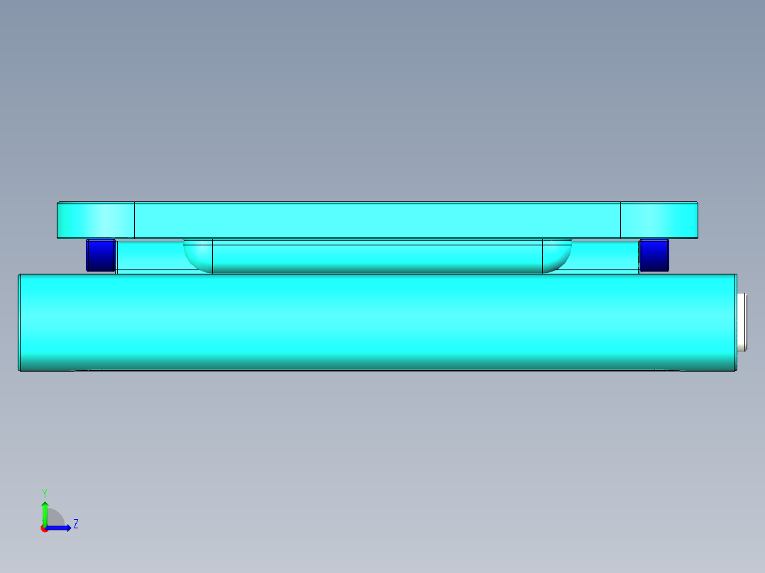 蓝色的mp3模型左视图