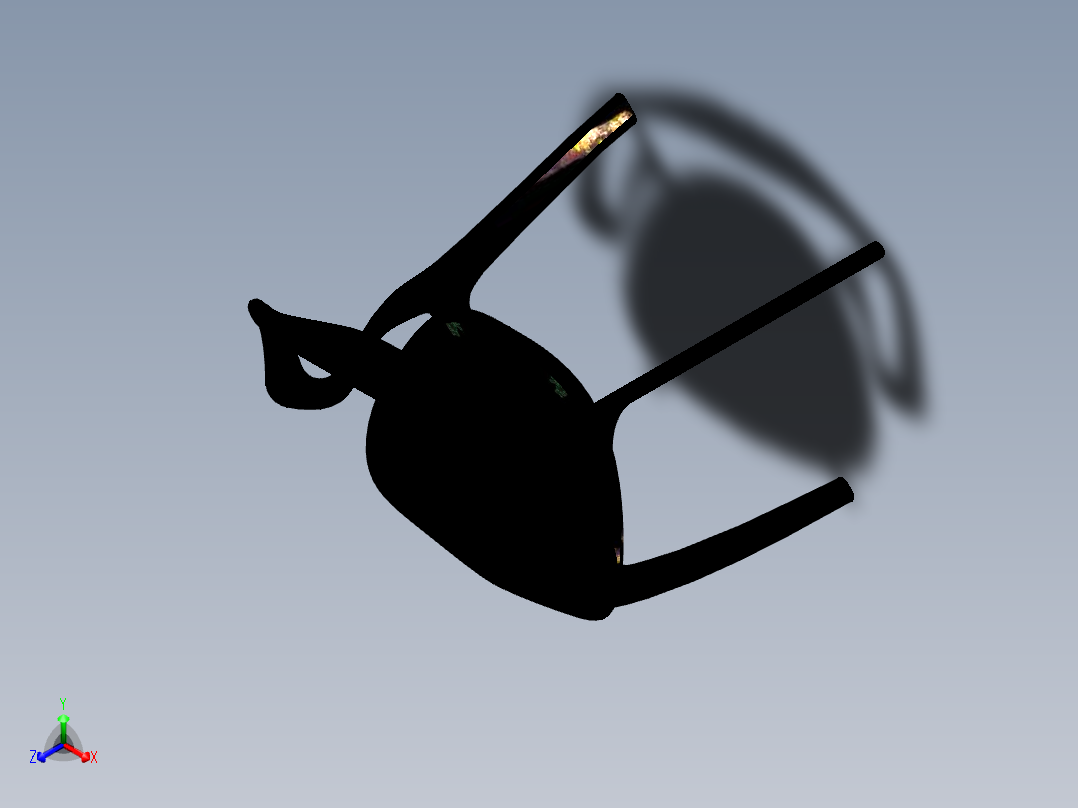 木椅2正等轴测图