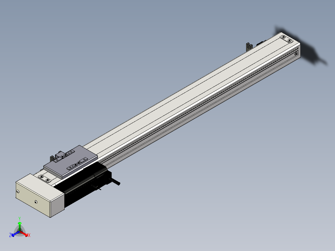 Toyo东佑达直线模组-ECH6-600-BL+煞車正等轴测图