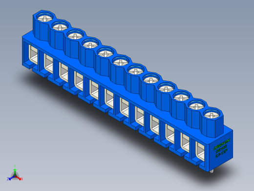 DEGSON DG166 系列 5.0mm 接线端子-DG166-5.0-12P-12-00AH