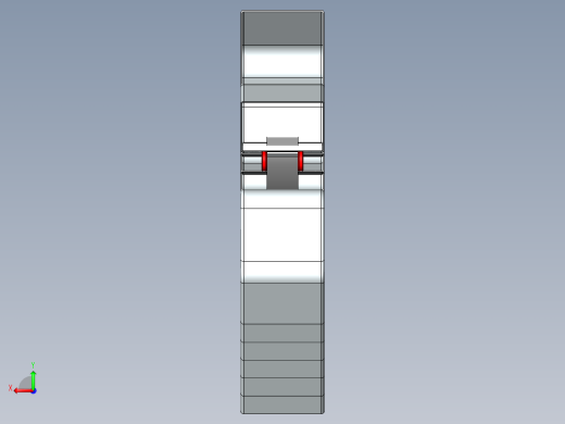 斗式提升机皮带斗--stl igs obj后视缩略图