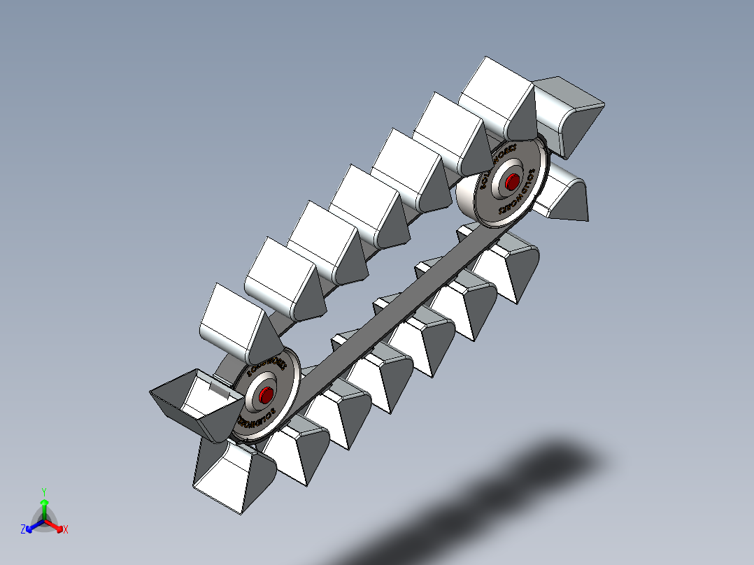 斗式提升机皮带斗--stl igs obj正等轴测图