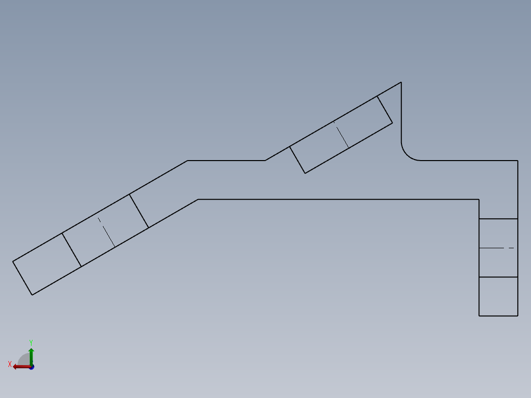 SW建模练习题-practice 43后视图