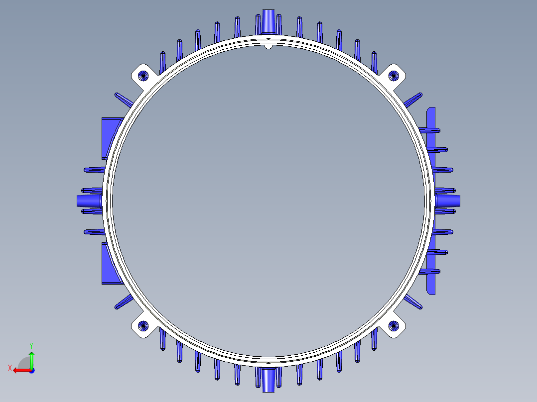 交流异步电动机后视图