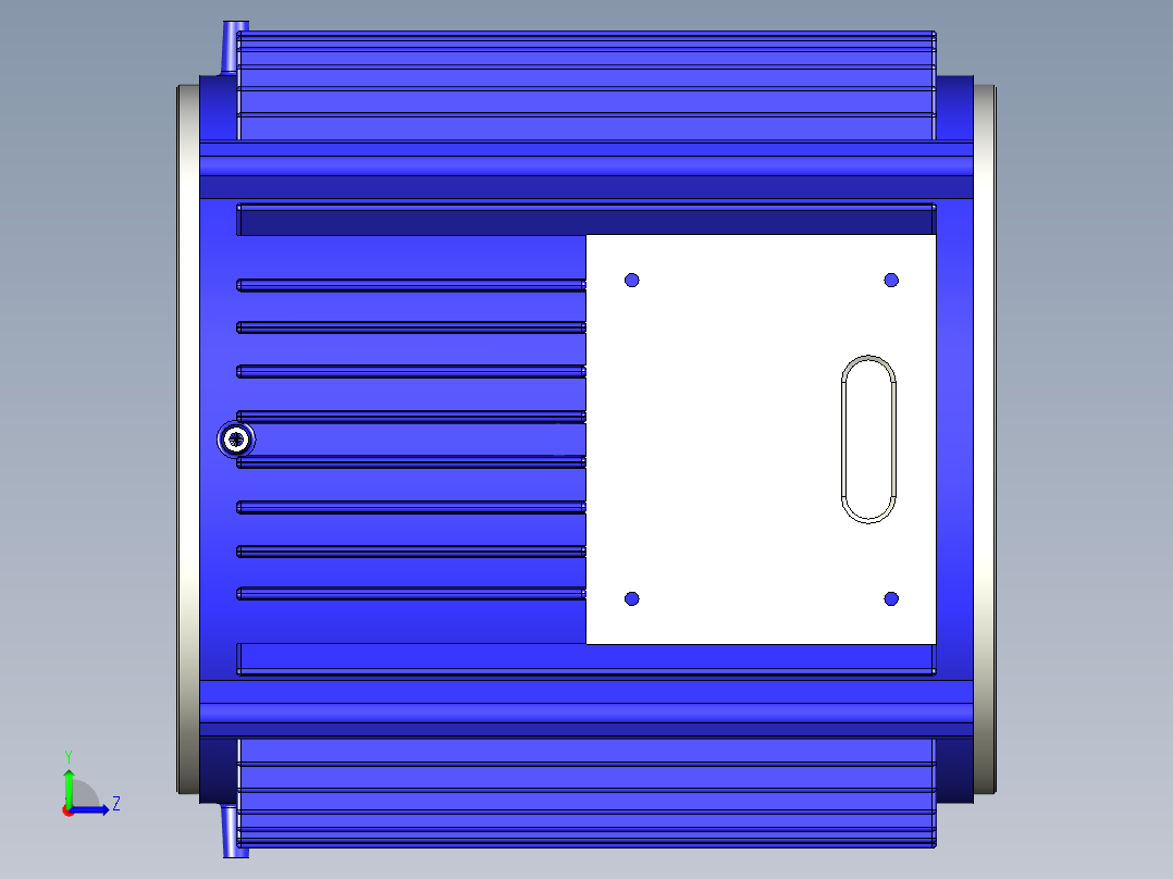 交流异步电动机左视图