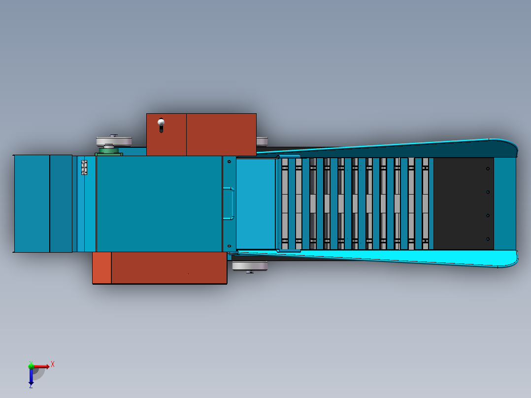 6.5T 新型柔丝铡草机三维图+二维=1243926==600俯视图