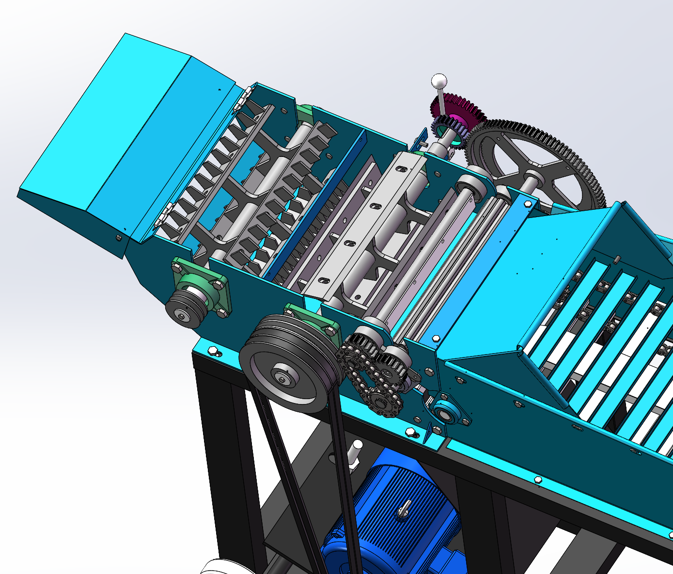6.5T 新型柔丝铡草机三维图+二维=1243926==600
