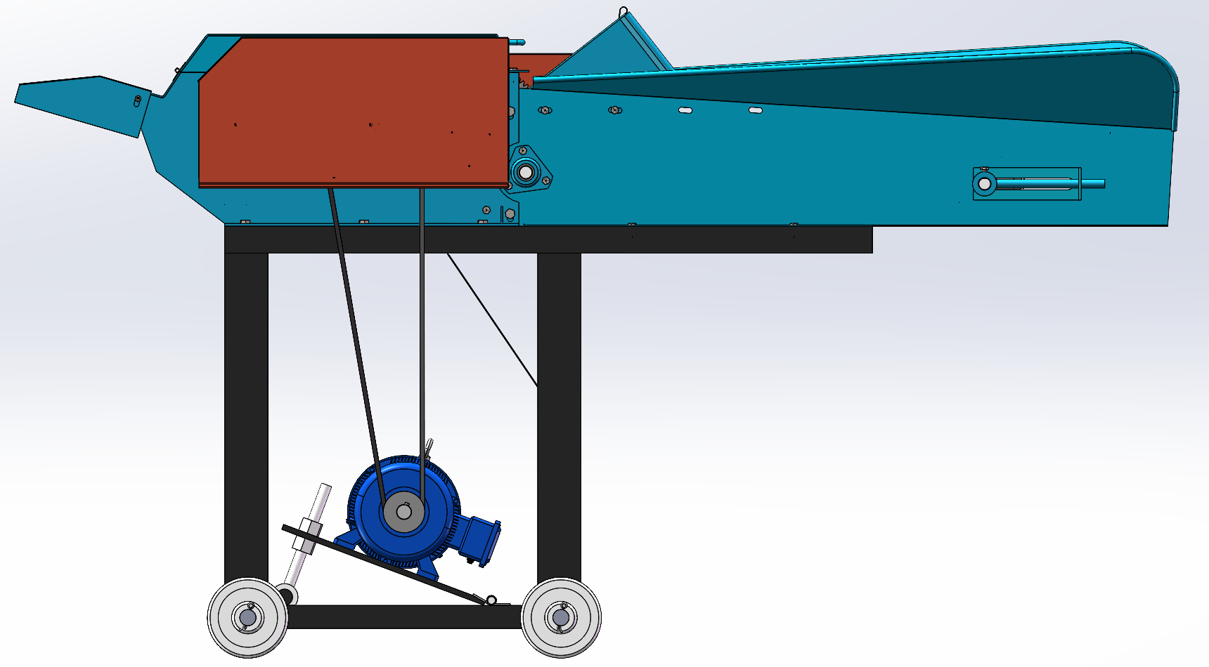 6.5T 新型柔丝铡草机三维图+二维=1243926==600