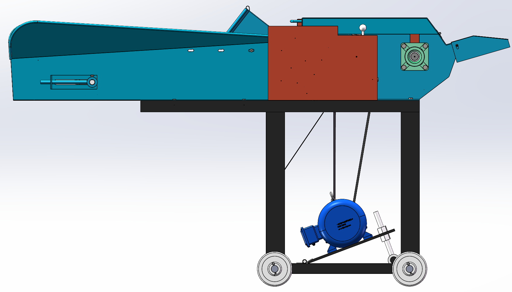6.5T 新型柔丝铡草机三维图+二维=1243926==600