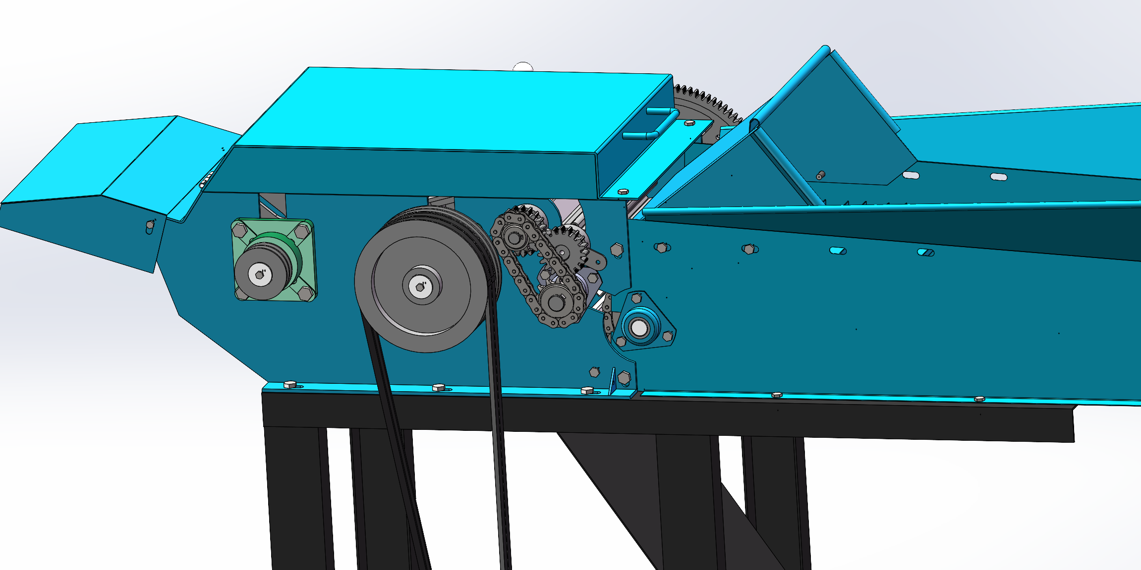 6.5T 新型柔丝铡草机三维图+二维=1243926==600