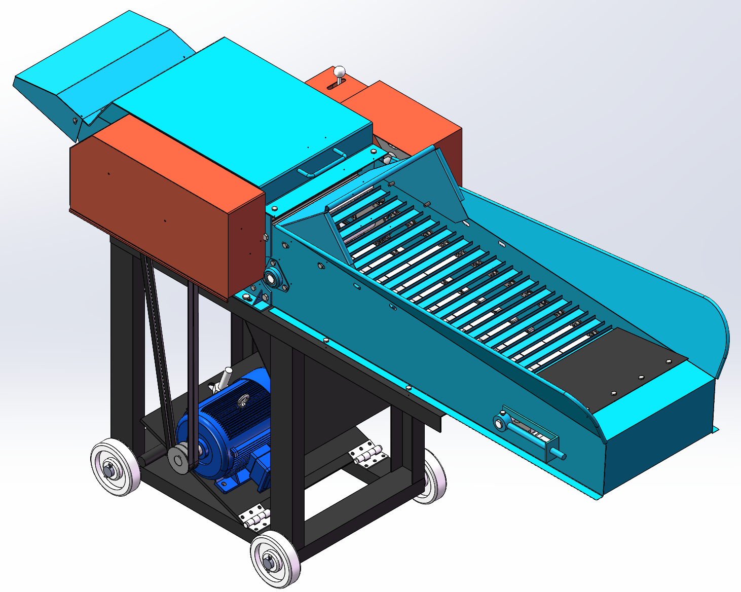 6.5T 新型柔丝铡草机三维图+二维=1243926==600