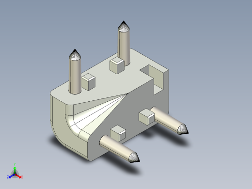 型材-BR SHELVING PROFILE CORNER CONNECTOR KJN535637正等轴测缩略图