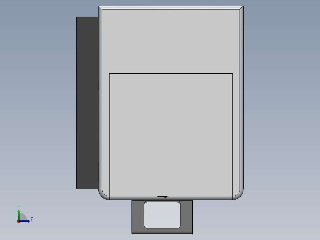 mazak-i200复合加工中心外壳左视图