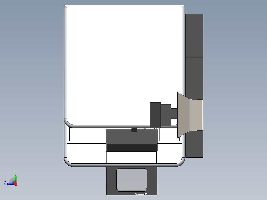 mazak-i200复合加工中心外壳右视图