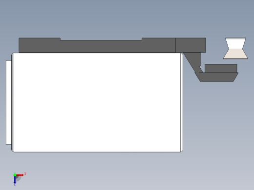 mazak-i200复合加工中心外壳俯视缩略图