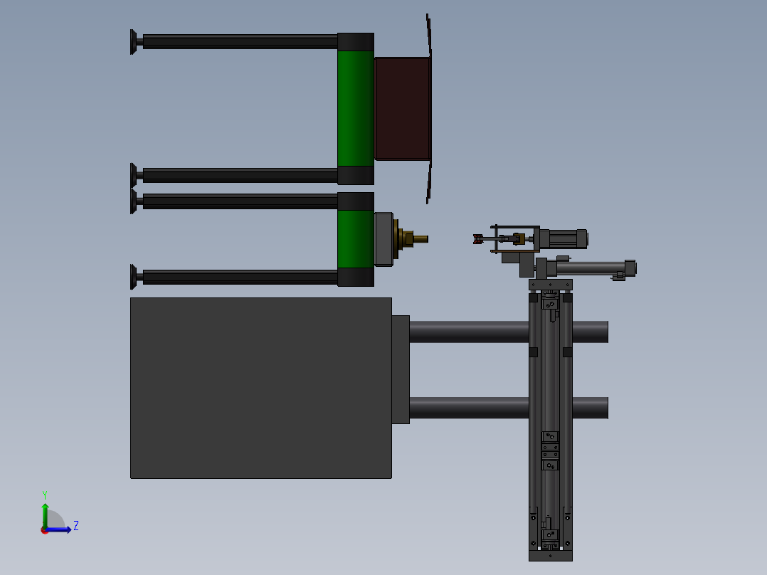 纸箱自动包装机（设备）左视图