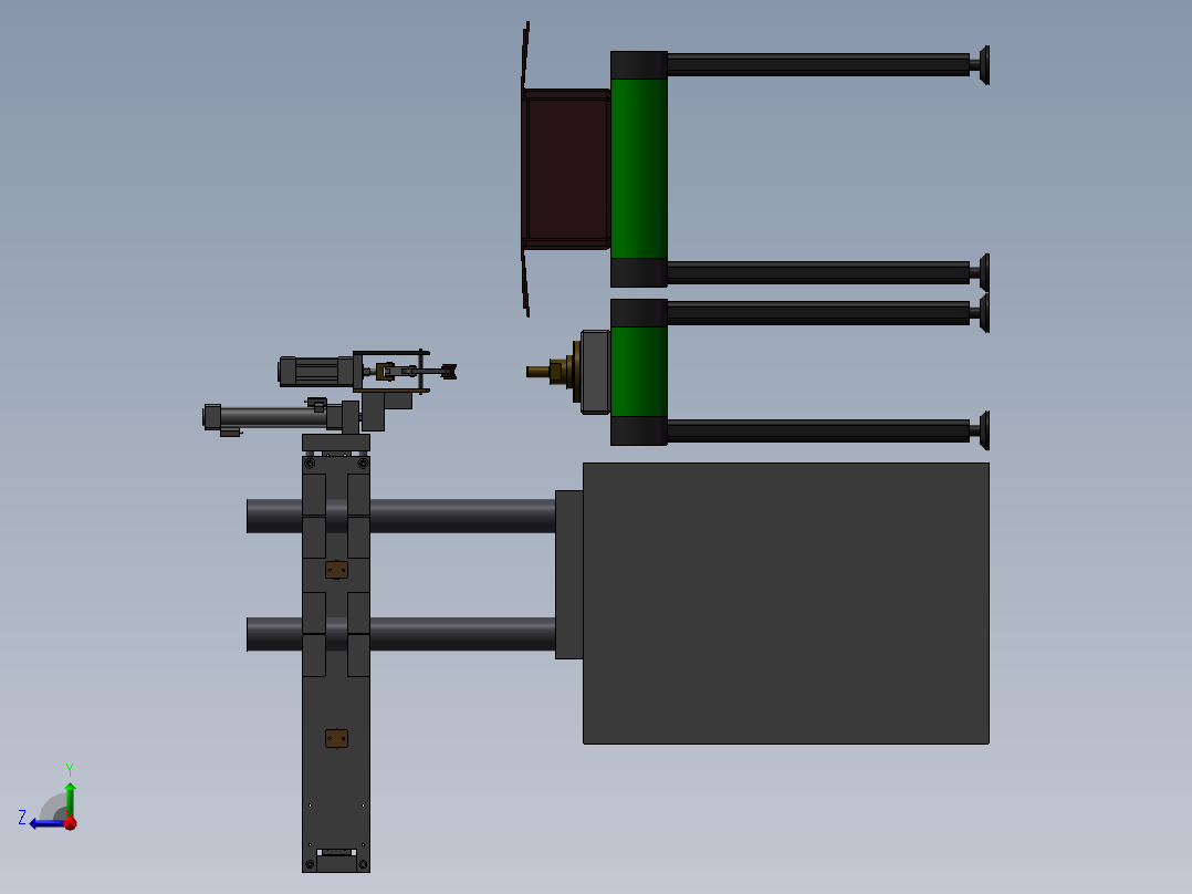 纸箱自动包装机（设备）右视图
