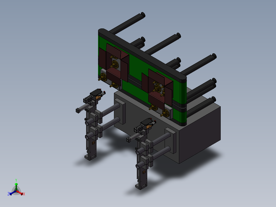 纸箱自动包装机（设备）正等轴测图