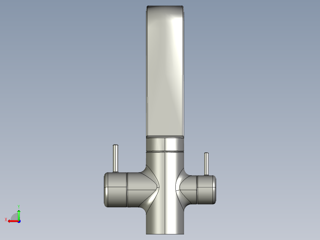 厨房水龙头后视图