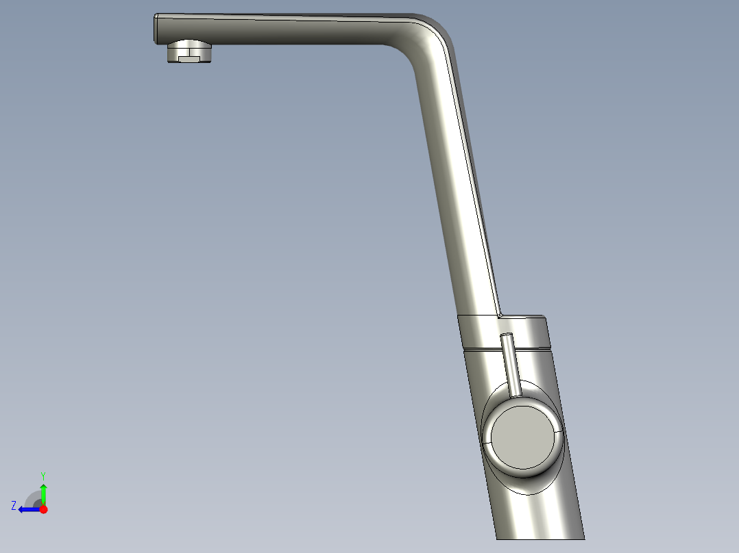 厨房水龙头右视图