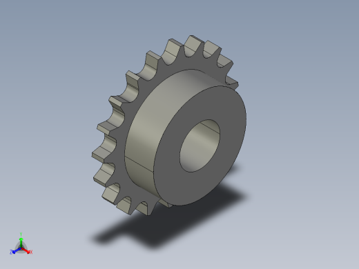 鏈輪惰輪EIS-X-3D多系列多零件图纸模型