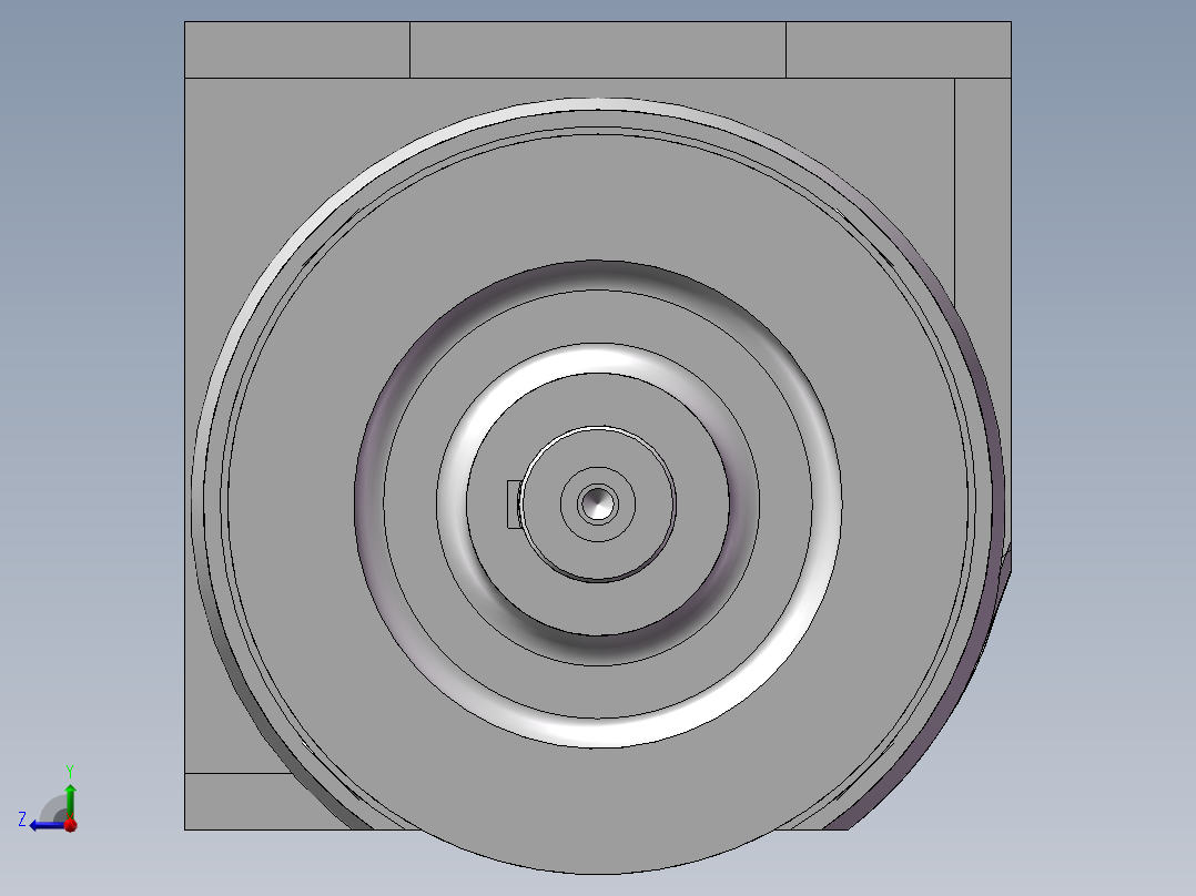 无心磨床驱动部分右视图