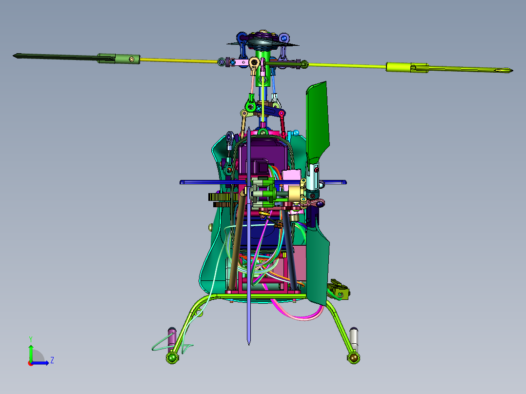 航模飞机飞行器玩具左视图