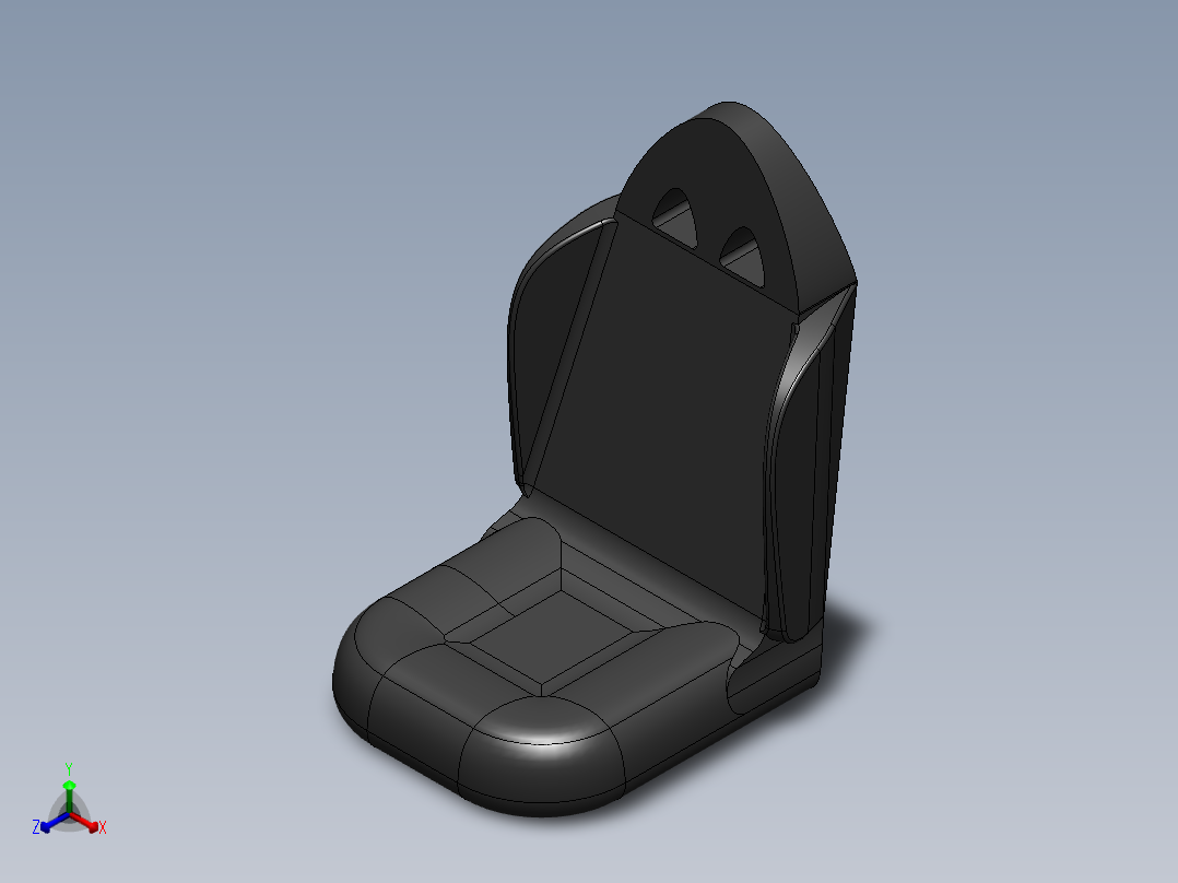 汽车座椅 (73)正等轴测图