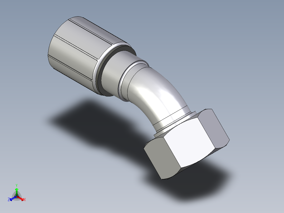 0C73系列-24°重型45°头主视图