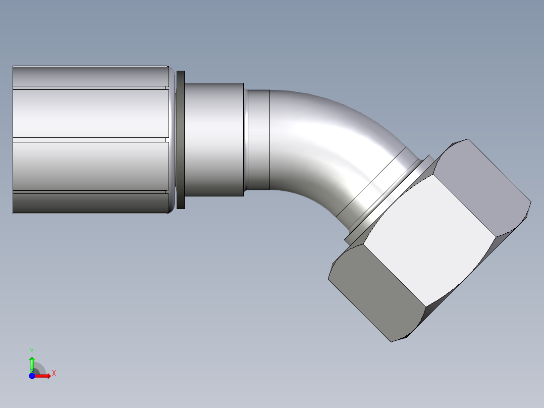 0C73系列-24°重型45°头前视图