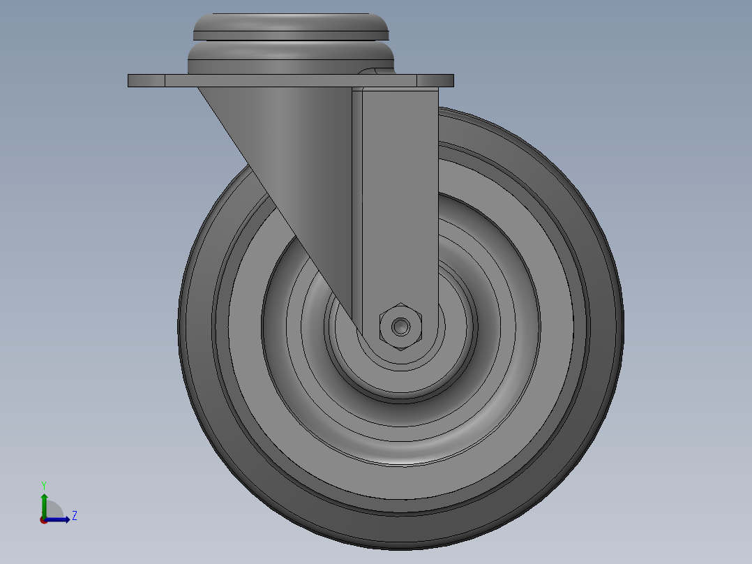 科顺脚轮Colson-3_00617_449左视图