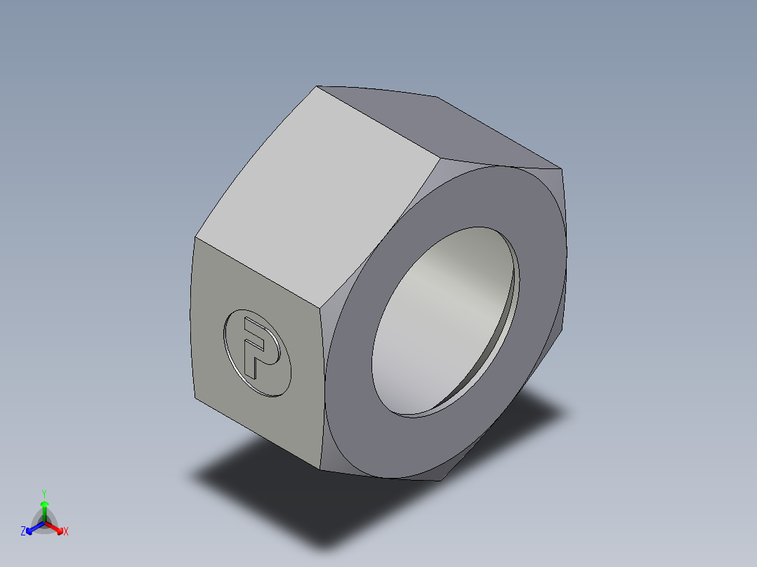 卡套式工业通用硬管接头EO_Nut_EO_24__Cone_end_M22LCFX主视图