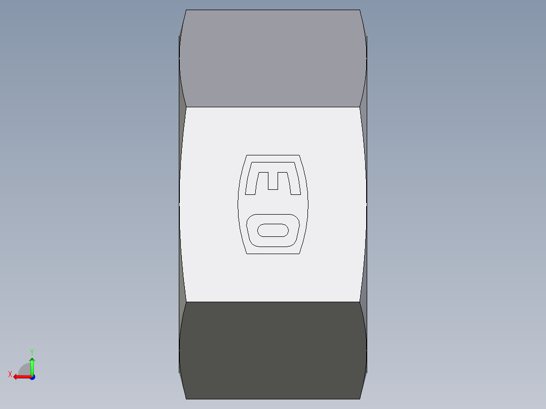 卡套式工业通用硬管接头EO_Nut_EO_24__Cone_end_M22LCFX后视图