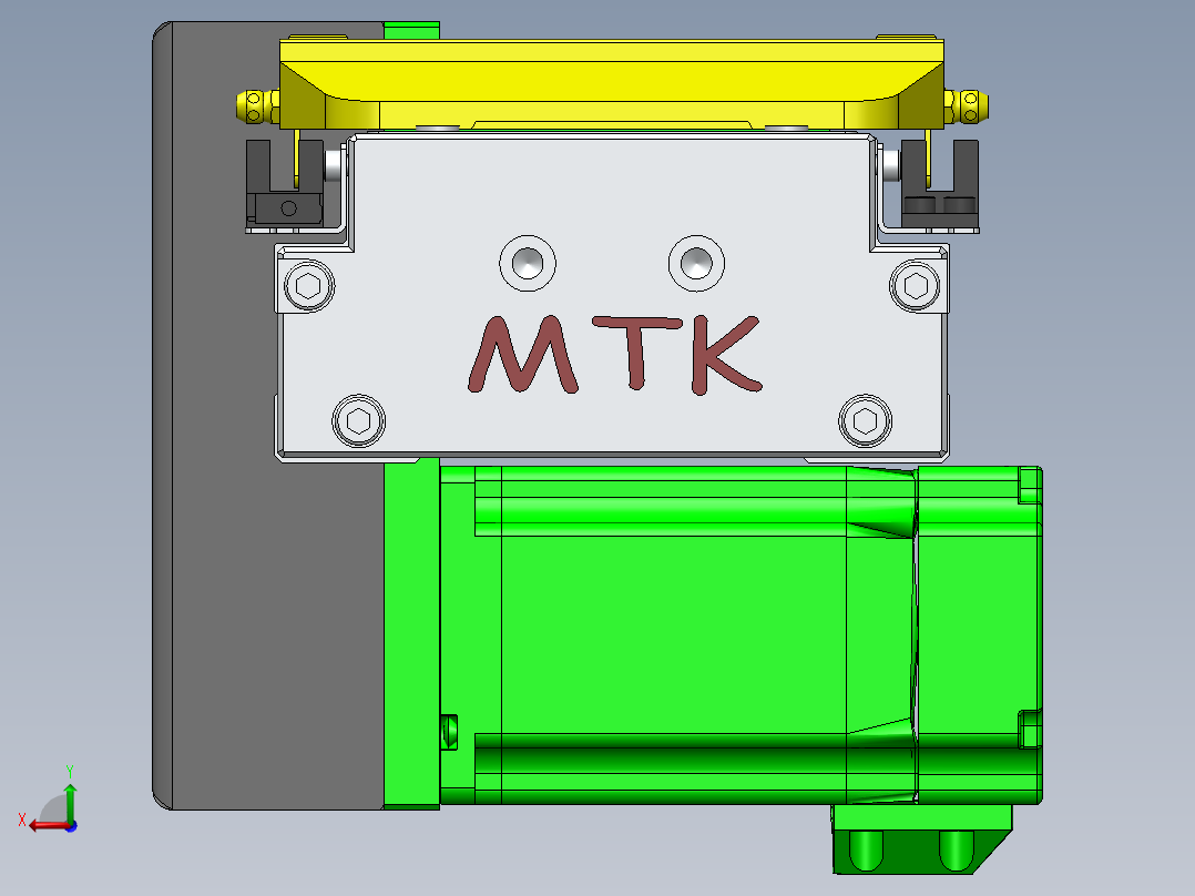 GTA内嵌同步带全封闭GTA12-RD-60步进后视图