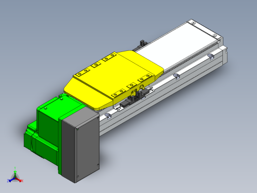 GTA内嵌同步带全封闭GTA12-RD-60步进正等轴测缩略图