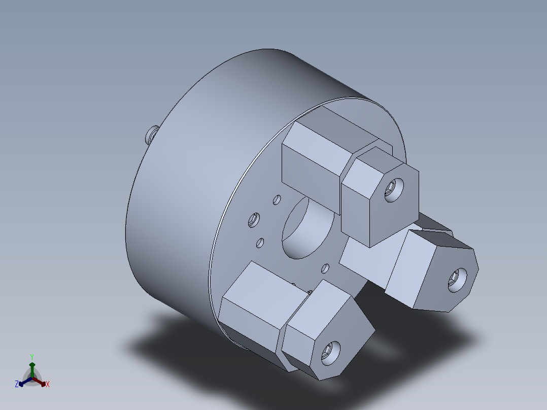 5种3J中实指形动力夹头模型596669==50