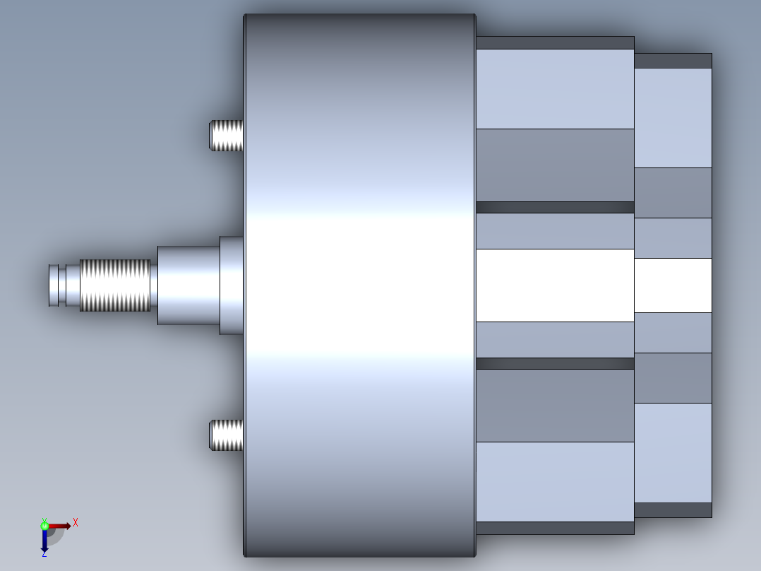 5种3J中实指形动力夹头模型596669==50俯视图