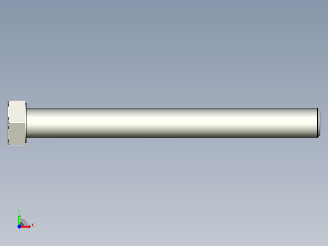 螺钉-DIN_931-M14x2x140_21.stp前视图