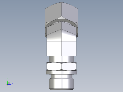卡套式工业通用硬管接头EO_Adjustable_locknut_45_deg_elbow_VEE16ZSMCF左视缩略图