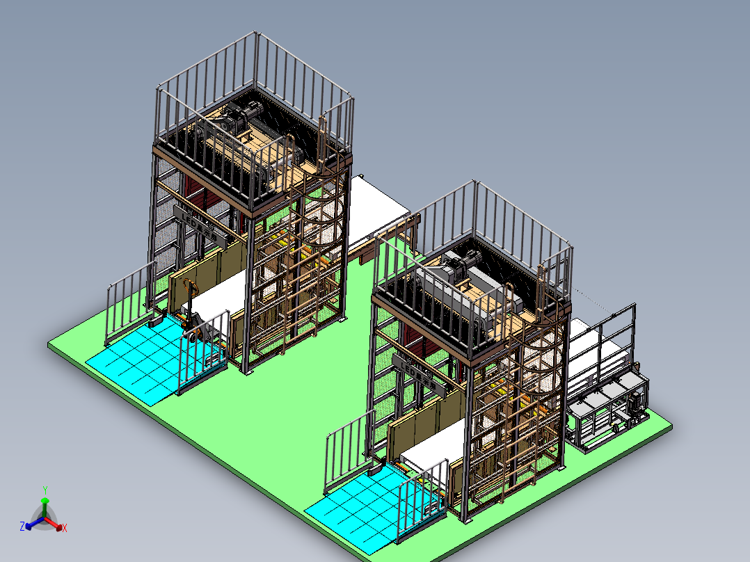 物流双托盘提升机sw18可编辑