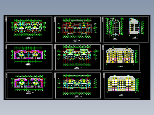 住宅平立剖面施工图