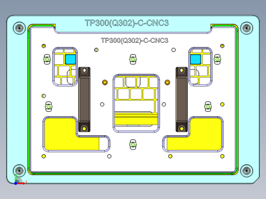 TP300-C笔记本CNC工装夹具三维模型CNC3-0914前视缩略图