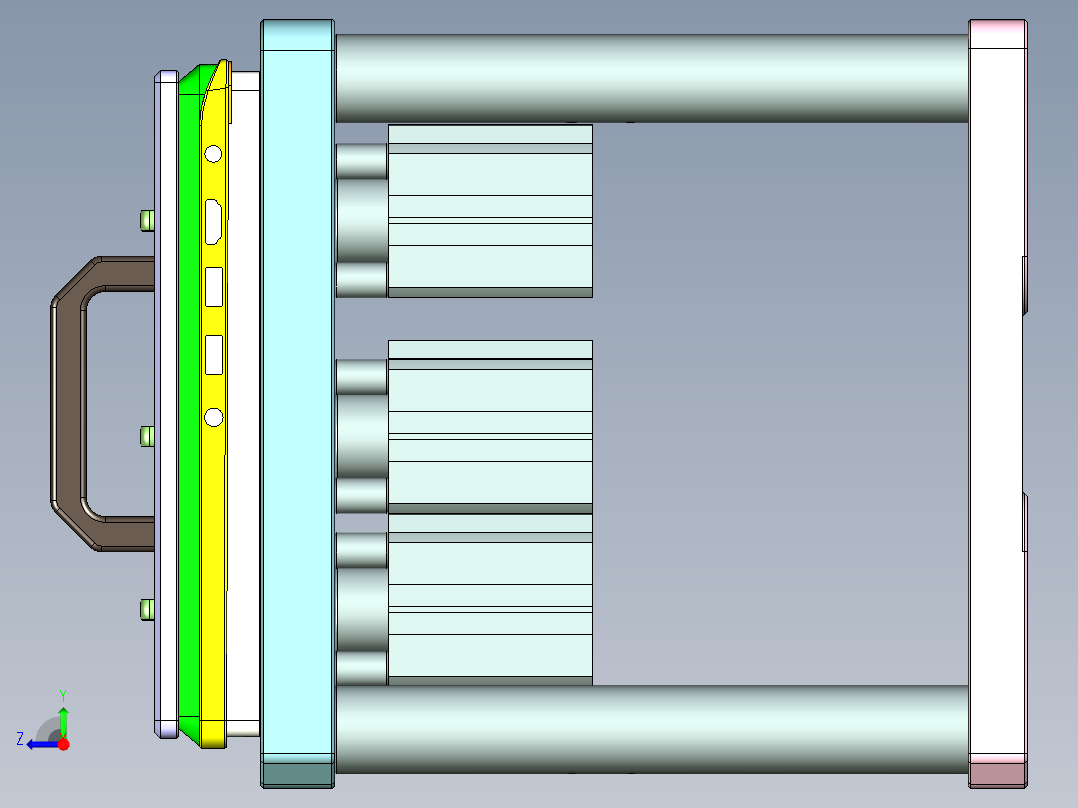 TP300-C笔记本CNC工装夹具三维模型CNC3-0914右视图