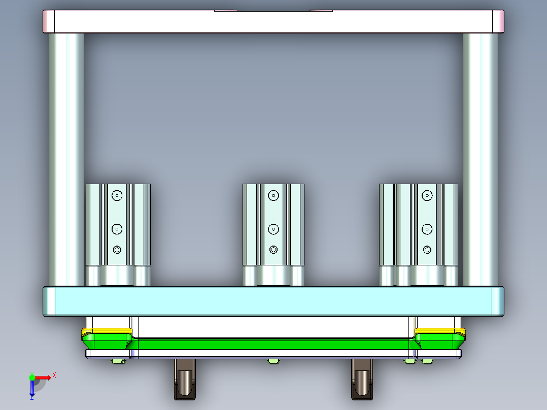 TP300-C笔记本CNC工装夹具三维模型CNC3-0914俯视图