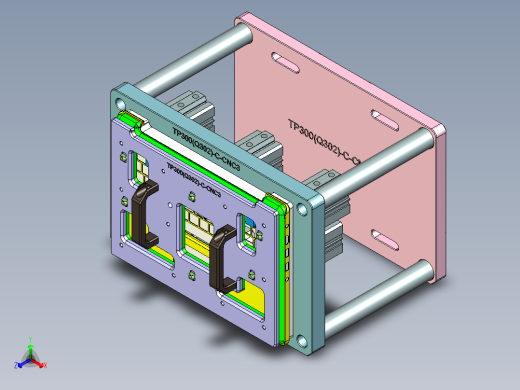 TP300-C笔记本CNC工装夹具三维模型CNC3-0914正等轴测缩略图
